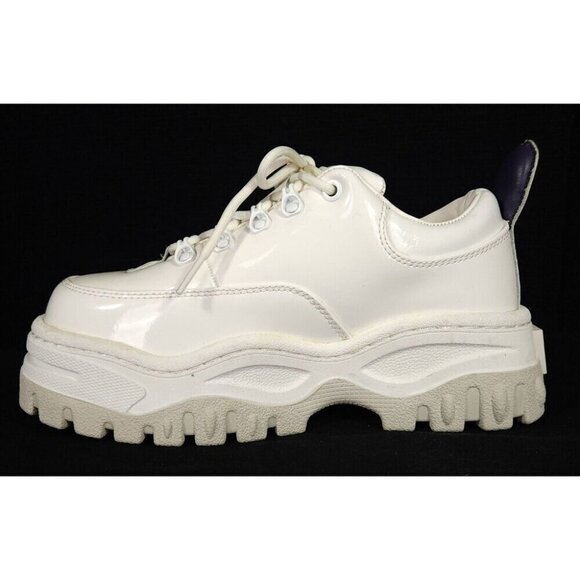 Eytys Angel Patent Sneaker Size 37 7 White Womens Leather Shoes $325 - Picture 6 of 12